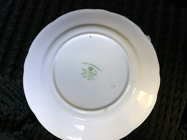 7in Side Plate, Royal Stafford "Roses to Remember", No Teacup Or Saucer, Salad Plate Only -B - The Vintage TeacupSaucer