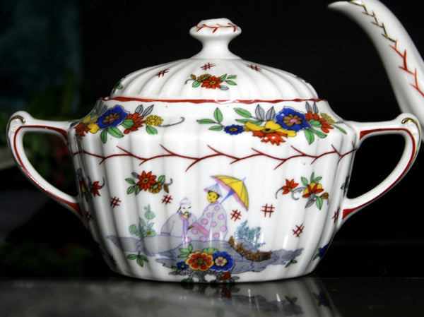 KPM Vintage Teapot, Sugar and Creamer, Tea Pot Made in Germany -J - The Vintage TeacupTeapots