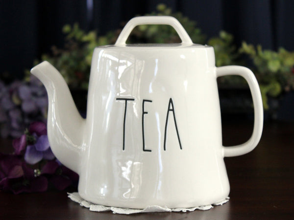 Rae Dunn Teapot “TEA” Tea Pot, Artisan Collection by Magenta, Earthenware Teapot 17815 - The Vintage TeacupTeapots