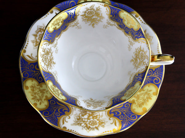 MAJESTIC Teacup, Royal Albert Avon Shaped, Cabinet Tea Cup & Saucer -K24