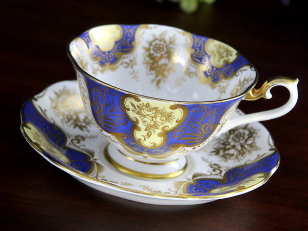 MAJESTIC Teacup, Royal Albert Avon Shaped, Cabinet Tea Cup & Saucer -K24