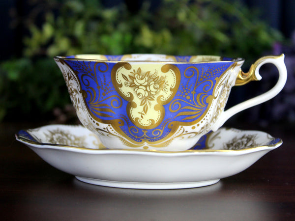 MAJESTIC Teacup, Royal Albert Avon Shaped, Cabinet Tea Cup & Saucer -K24