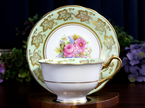 Bone China Tea Cup, Windsor Teacup and Saucer, Made in England -J