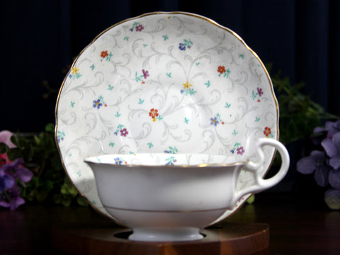 Radfords Tea Cup and Saucer - Floral Chintz Teacup, England -K24