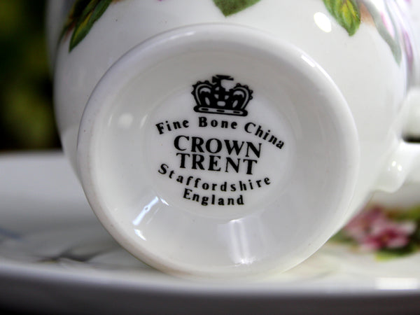 Crown Trent Teacup & Saucer, "Nova Scotia" Tea Cup, Made in England -K24