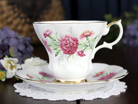 Royal Albert Tea Cup & Saucer, Friendship Series CARNATION