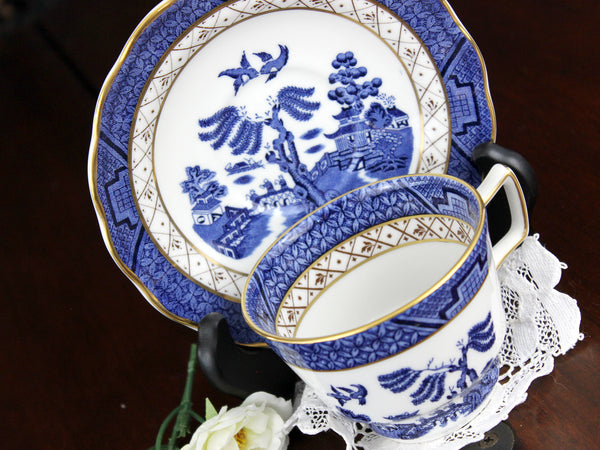 Royal Doulton, Booths Real Old Willow, Flat Cup & Saucer Set