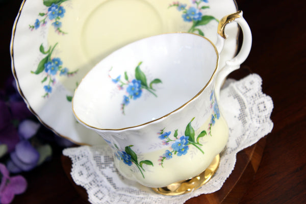 Royal Albert Bone China, Cup & Saucer, Gradient Yellow, Montrose Shape 18435