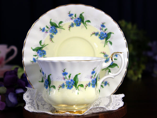 Royal Albert Bone China, Cup & Saucer, Gradient Yellow, Montrose Shape 18435