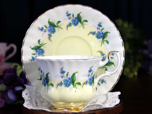 Royal Albert Bone China, Cup & Saucer, Gradient Yellow, Montrose Shape 18435