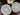 DAMAGED 2 Matching Lace Doilies, Irish Lace Style, Ecru Crochet 18614 - The Vintage TeacupDoilies