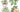 Aunt Martha's, 3286, Vegetable Motifs, Transfer Pattern, Hot Iron Transfers, Vege Embroidery Pattern