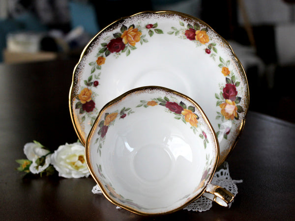 Arklow Bone China, Irish Teacup & Saucer, Made in Ireland 15490 - The Vintage Teacup