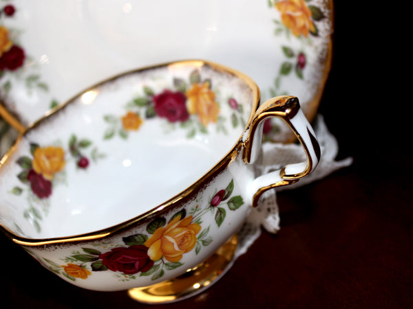 Arklow Bone China, Irish Teacup & Saucer, Made in Ireland 15490 - The Vintage Teacup