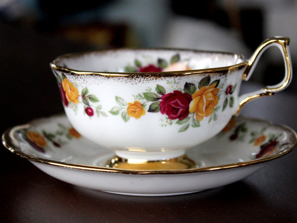 Arklow Bone China, Irish Teacup & Saucer, Made in Ireland 15490 - The Vintage Teacup