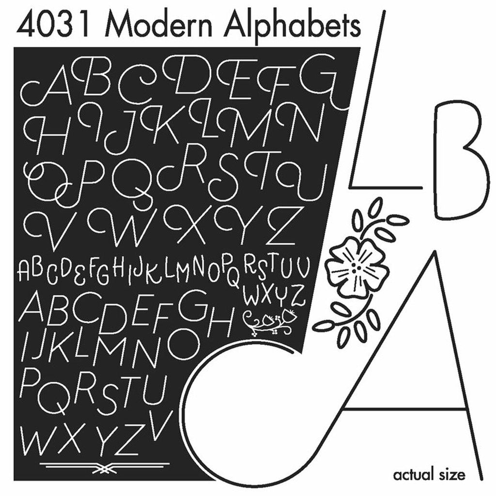 Aunt Martha's, 4031, Transfer Alphabet, Hot Iron Transfer Pattern, Alphabet  Embroidery Pattern, Needle Craft Patterns