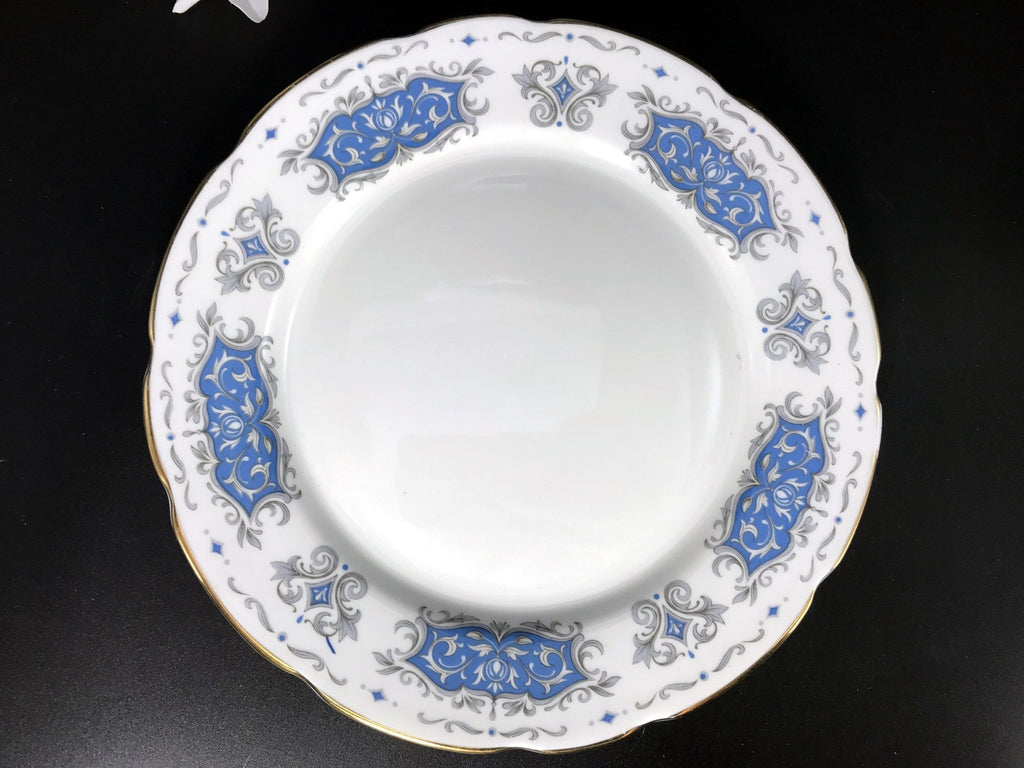Blue & White 8in Side Plate, Royal Stafford "Runnymede", No Teacup Or Saucer, Salad Plate Only - The Vintage Teacup