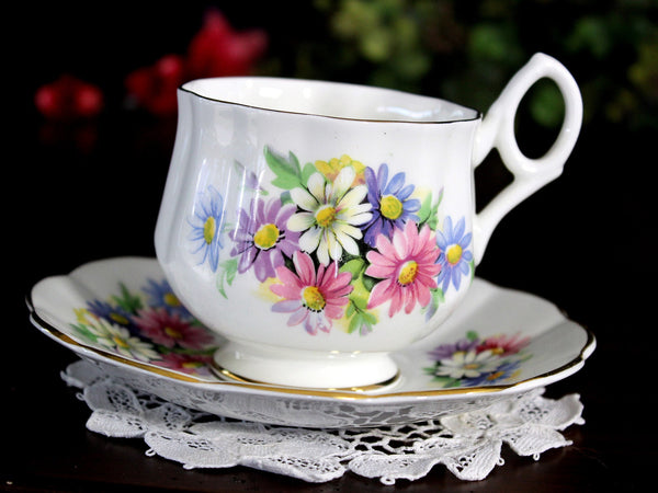 China Teacup, Tea Cup and Saucer, English Bone China, Teacup Set 18051 - The Vintage TeacupTeacups