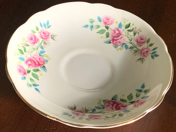 Duchess Floral Orphan Saucer, Made in England. No Teacup Plate Only -E - The Vintage TeacupSaucer