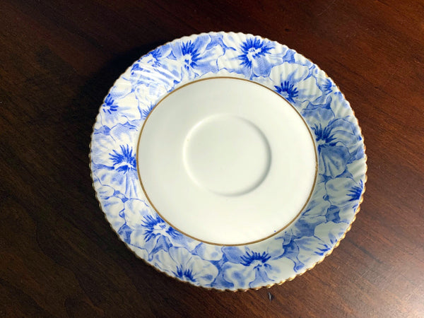 EJD Bodley Orphan Saucer, Blue and White, Made in England. No Teacup Plate Only -B - The Vintage TeacupSaucer