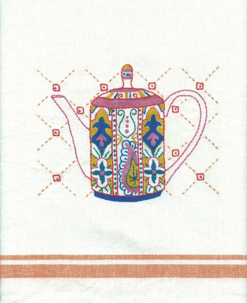 Embroidery Patterns Book, Aunt Martha's, Tea Time, Magazine, Hot Iron Transfers, Teacups and Teapots, Pattern Book 413 - The Vintage TeacupNeedlecraft Patterns