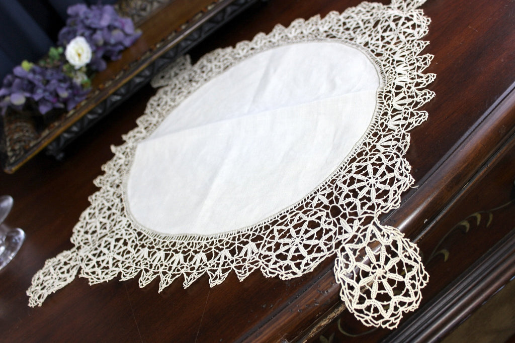 Exquisite Italian Punto in Aria, Needle Lace, Antique Handmade, Lace D –  The Vintage Teacup