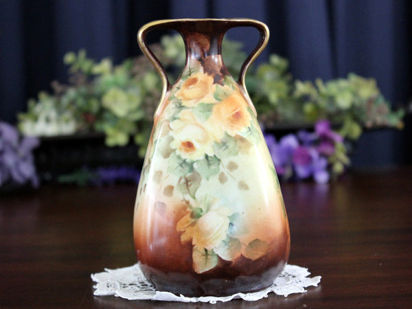 Handmade Ceramic, Artist Small Vase, Hand Painted 6 Inch Bud Vase 17864 - The Vintage TeacupAntique & Vintage