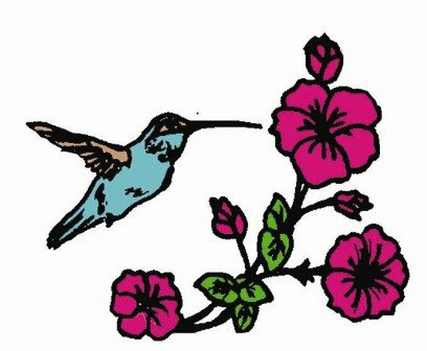 Hearts & Hummingbirds, Hot Iron Transfers, For Embroidery, Textile Painting, Needlepoint, Wearable Art, Aunt Martha's, 3880 - The Vintage TeacupHot Iron Transfers