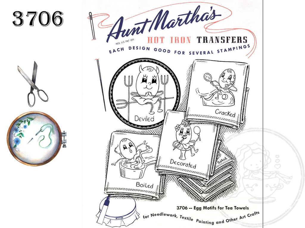 Hot Iron Transfers, For Embroidery, Textile Painting, Needlepoint, Wea –  The Vintage Teacup