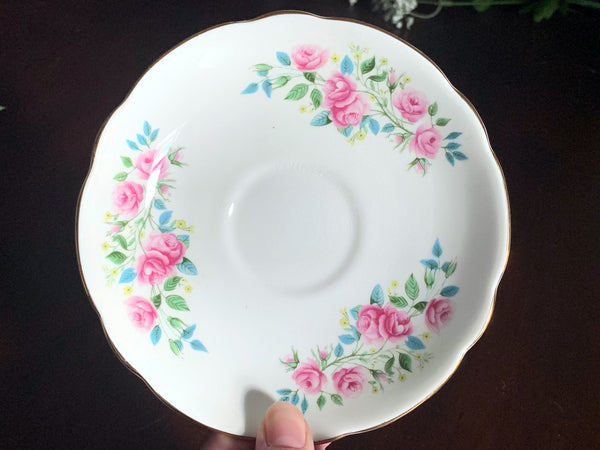 Duchess Floral Orphan Saucer, Made in England. No Teacup Plate Only -E