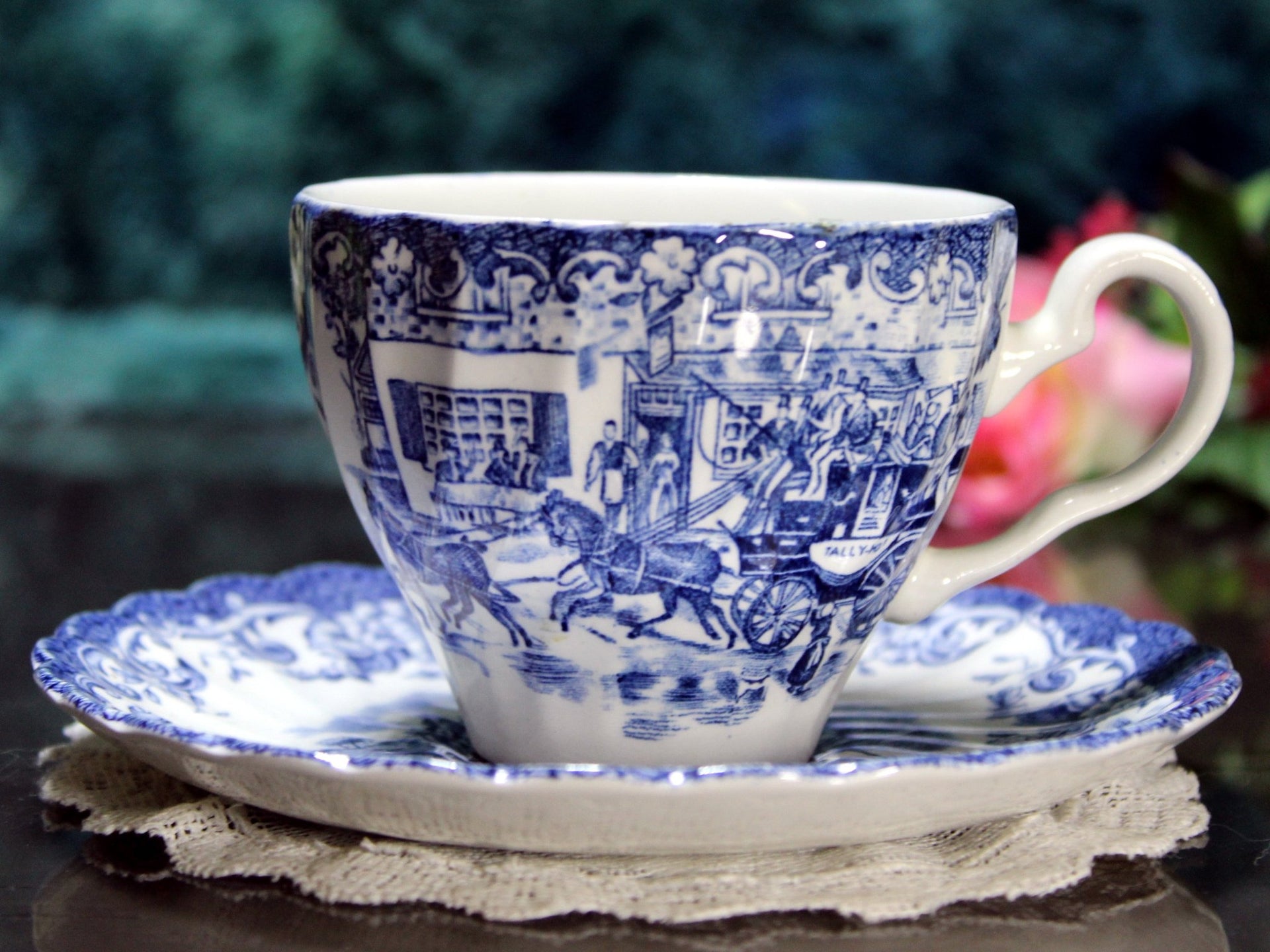 Johnson Bros Coaching Scenes Teacup, Hunting Country 18450