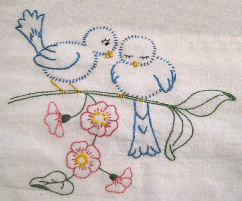 Love in Bloom, 9773, Aunt Martha's®, Vintage Embroidery, Transfer Patt –  The Vintage Teacup