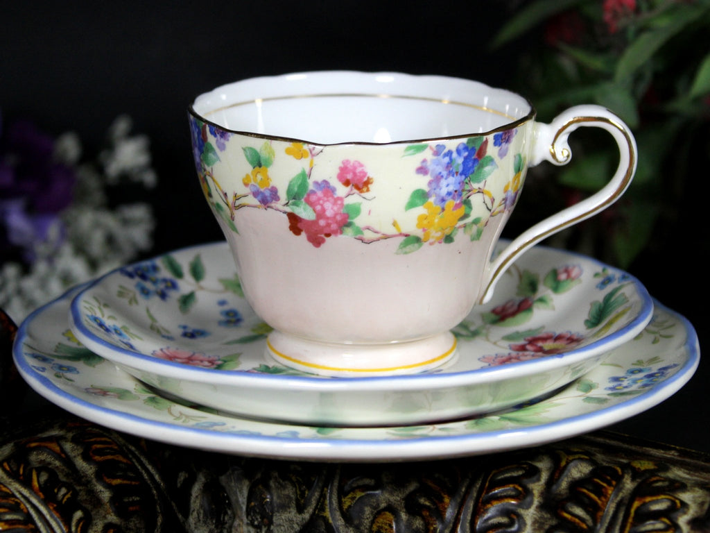 Slant Teacup & Saucer - Best Mom Ever - Initial Styles