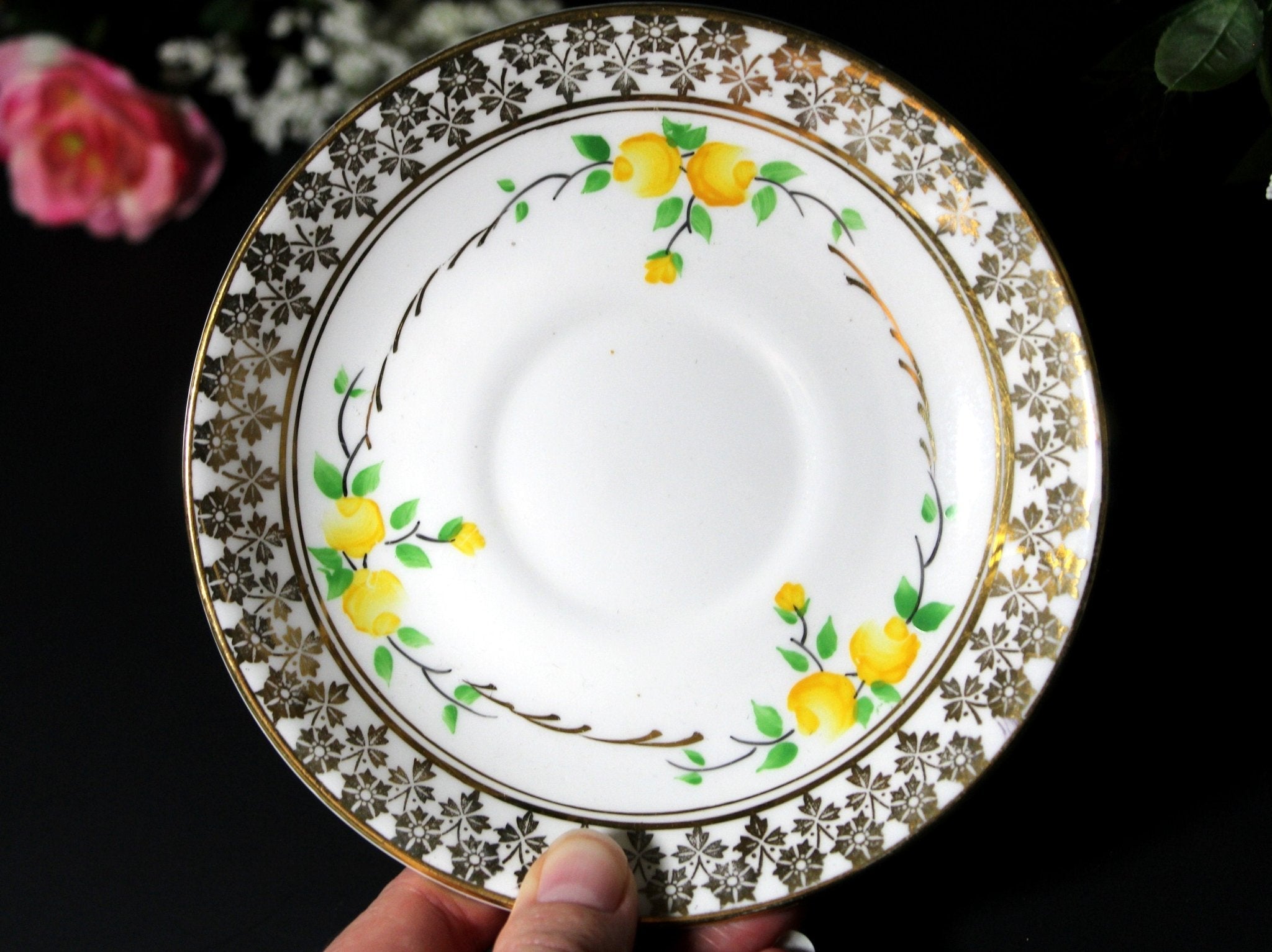 Phoenix Bone China, Gilt Chintz - No Teacup Plate Only -G