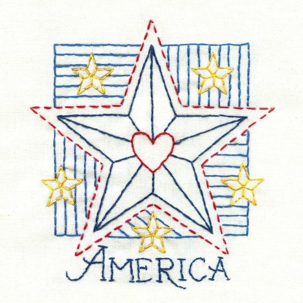 Proud to be an American, Aunt Martha's, Pattern 4022, Hot Iron Transfers, NEW Uncut, Unopened, Transfers for Embroidery - The Vintage TeacupHot Iron Transfers