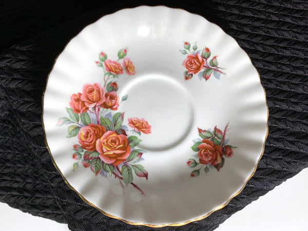 Royal Albert Orphan Saucer, Centennial Rose, Made in England. No Teacup Plate Only -C - The Vintage TeacupSaucer