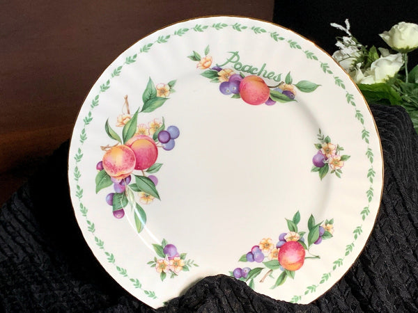 Royal Albert "Peaches" 8in Side Plate, Made in England. No Teacup Plate Only - The Vintage Teacup