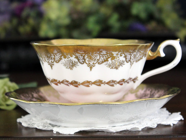 Royal Albert, Portrait Series, Pink Tea Cup and Saucer, English Bone China 17904 - The Vintage TeacupTeacups