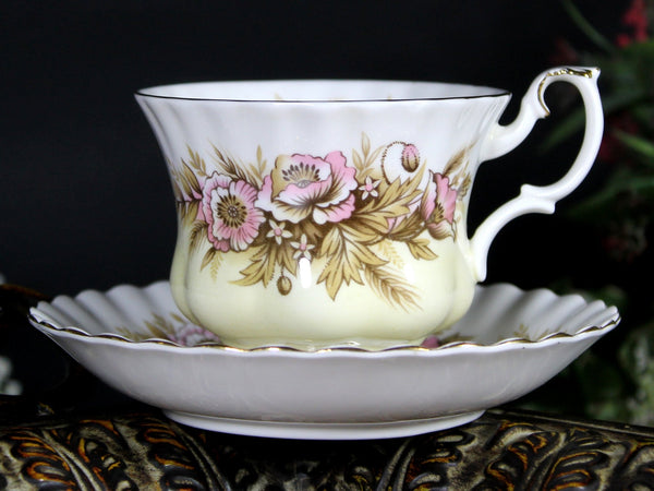 Royal Albert Sonata, Tea Cup & Saucer, Melody Series, Floral Teacup 18113 - The Vintage TeacupTeacups