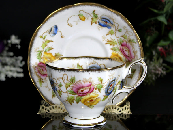 Royal Albert Tea Cup, Hand Painted Floral Teacup and Saucer, Bone China, England 18109 - The Vintage TeacupTeacups