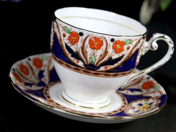 Royal Grafton Teacup and Saucer, Lancaster Rose Tea Cup, Made in England -J - The Vintage TeacupTeacups
