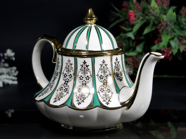 Sadler Marquee Teapot, Unused Vintage Tea Pot, Carousel, Made in England -K - The Vintage TeacupTeapots