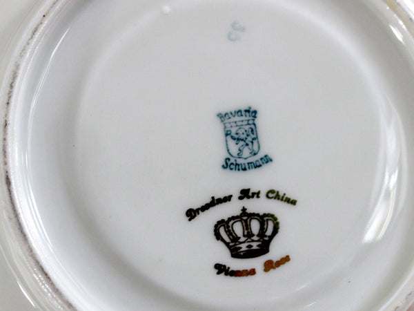 Schumann Bavaria, Dresdner Teapot, Lidded Sugar and Various Plates 15283 - The Vintage TeacupTeapots