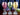 Set of 6 Colorful Stemmed Wine Glasses, Etched Wave Design, 3 Colors 17665 - The Vintage TeacupAntique & Vintage