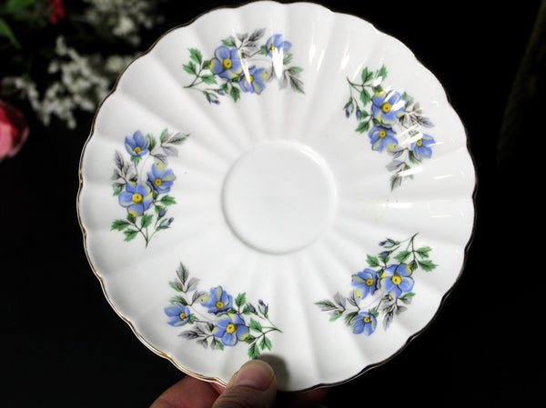 Shelley Floral Orphan Saucer - Made in England, No Teacup Plate Only -C - The Vintage TeacupSaucer