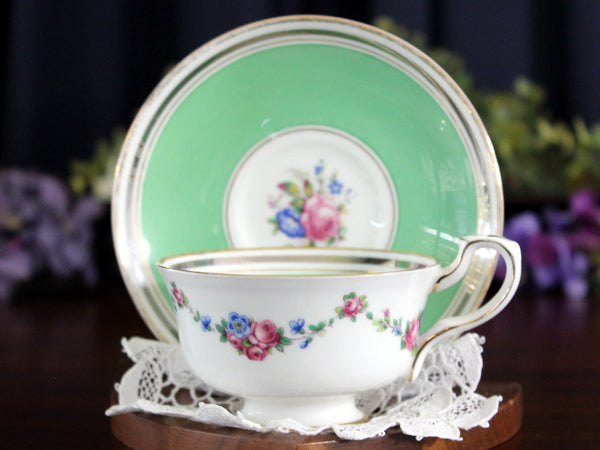 Star Paragon Tea Cup, Paragon Teacup, Teacup and Saucer, Antique Teacup -K - The Vintage TeacupTeacups