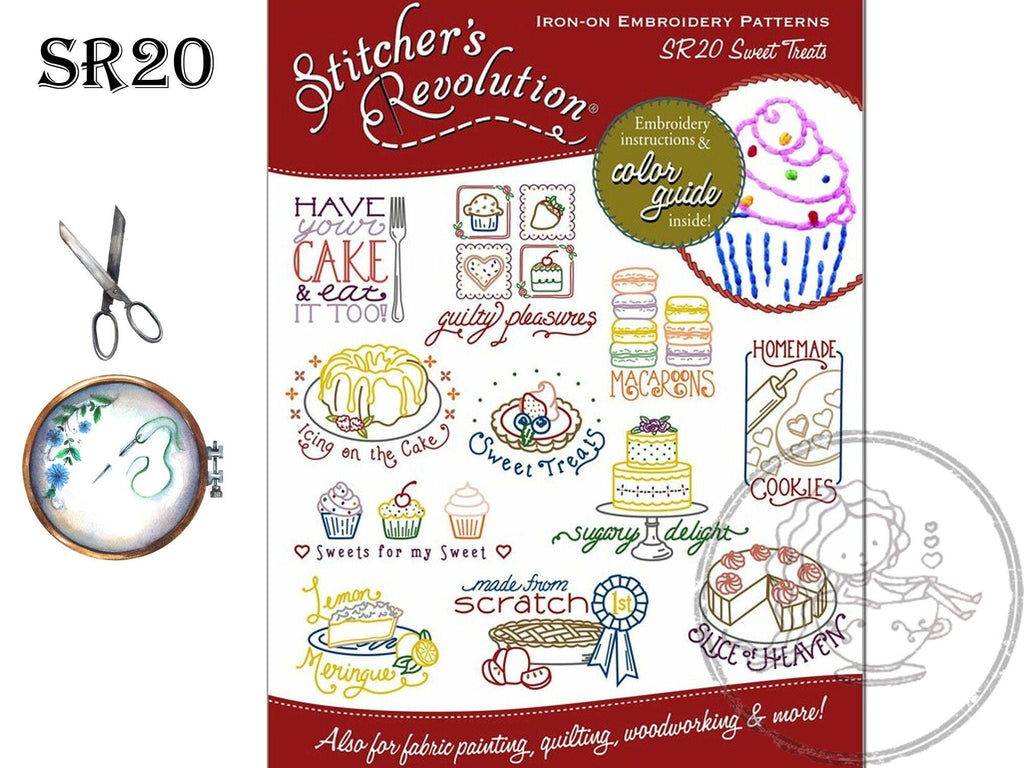 Stitcher's Revolution, SR20, Sweet Treats, NEW Transfer Pattern