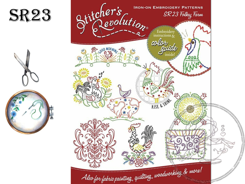 SALE Embroidery Patterns Iron on Transfers Scandistitches Patterns