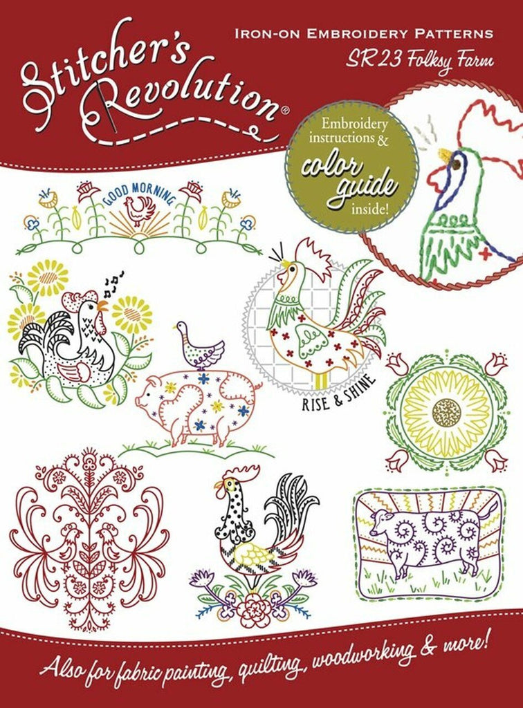Life on the Farm Hot Iron Embroidery Transfers – CRE Crafts
