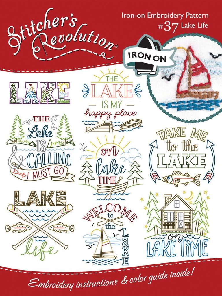Stitcher's Revolution, SR37, Lake Life, Hand Stitch Embroidery